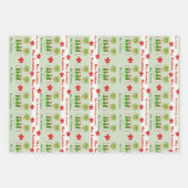 Hawaiian Hula Weihnachtswrapping Paper Geschenkpapier Set (Vorderseite)