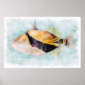 Hawaiian Humuhumunukunukuapuaa Trigger Fish Hawaii Poster (Vorne)