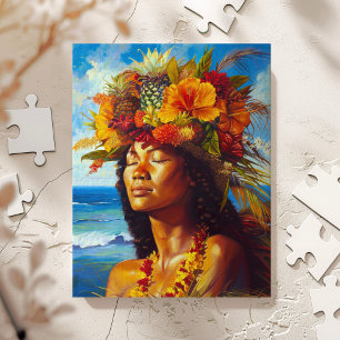 Hawaiian Island Goddess Tropical Puzzle