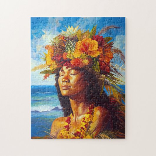 Hawaiian Island Goddess Tropical Puzzle (Vertikal)