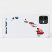 Hawaiian Island & Hawaiian Flag iPhone 11 Fall Case-Mate iPhone Hülle (Rückseite (Horizontal))