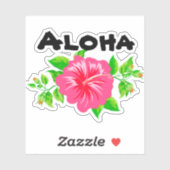 Hawaiian Island Style Hallo Sticker Formen (Blatt)