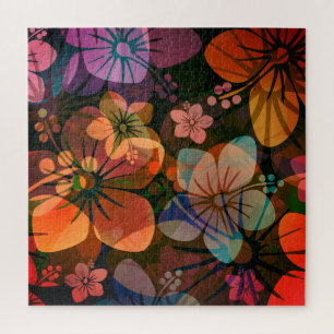 Hawaiian Island Style Hibiskus Blume Muster Puzzle