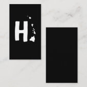 Hawaiian Islands Map Hawaii Maui Oahu Island Visitenkarte (Vorne/Hinten)