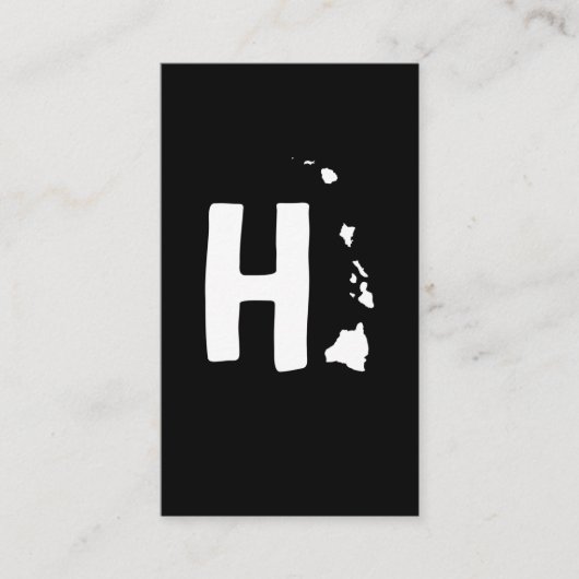 Hawaiian Islands Map Hawaii Maui Oahu Island Visitenkarte (Vorderseite)