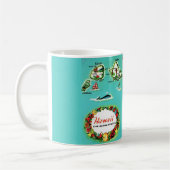 Hawaiian Islands Map Mug Kaffeetasse (Links)