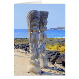 Hawaiian Ki'i: Puffs uhonua o Hōnaunau Park