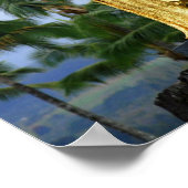 Hawaiian King Kamehameha Statue, Seitenansicht Poster (Ecke)