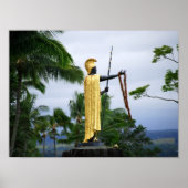 Hawaiian King Kamehameha Statue, Seitenansicht Poster (Vorne)