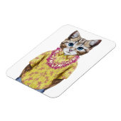 Hawaiian Kitty Cat Magnet (Linke Seite)
