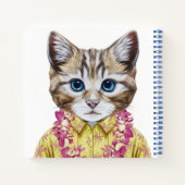 Hawaiian Kitty Cat Notizblock (Rückseite)