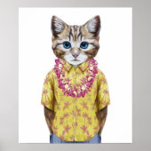 Hawaiian Kitty Cat Poster (Vorne)