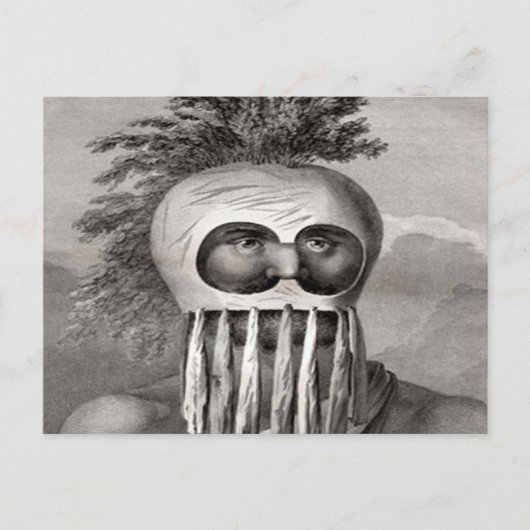 Hawaiian Koa Warrior Postkarte (Vorderseite)