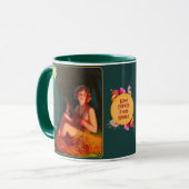 Hawaiian Kona Coffee Girl w/Ukulele Tasse (Vorderseite Links)