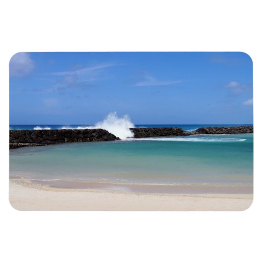 Hawaiian Lagoon Foto Magnet (Horizontal)