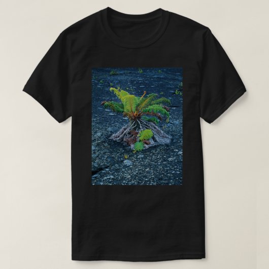 Hawaiian "Lava fern" Natur Kunst Schönheit T-Shirt (Design vorne)