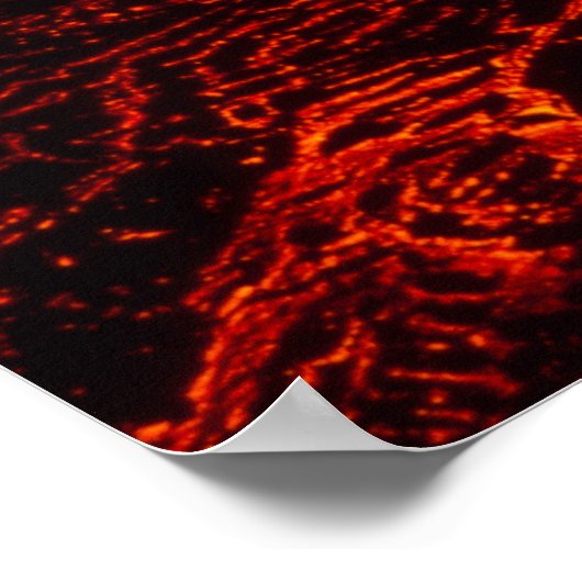 Hawaiian Lava Flow Poster (Ecke)