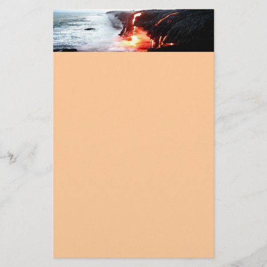 Hawaiian Lava Volcano Stationery Briefpapier (Vorderseite)