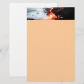 Hawaiian Lava Volcano Stationery Briefpapier (Vorne/Hinten)
