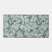 Hawaiian Lehua und Kukui in Seafoam Green Schreibtischunterlage (Vorderseite)