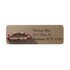 Hawaiian Lei Beach Address Labels