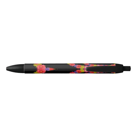Hawaiian Lei benutzerdefinierter Monogramm-Pen Kugelschreiber (Rückseite)