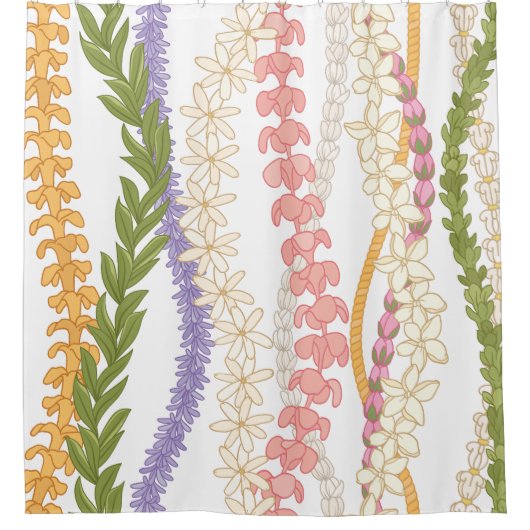 Hawaiian Lei Blume Duschvorhang (Vorderseite)