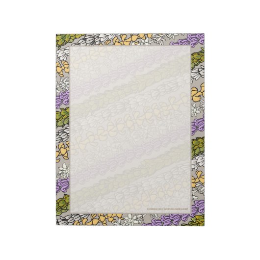 Hawaiian Lei Design Notepad Notizblock (Rotiert)