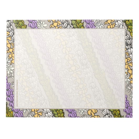 Hawaiian Lei Design Notepad Notizblock (Vorderseite)
