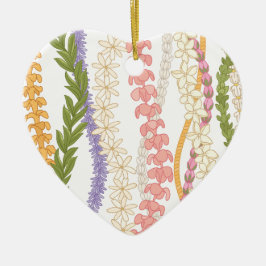 Hawaiian Lei Keramik Ornament