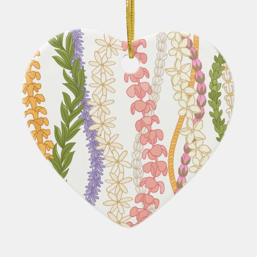 Hawaiian Lei Keramik Ornament (Vorne)
