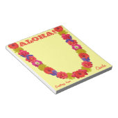 Hawaiian Lei kundenspezifische Notebooks Notizblock (angewinkelt)