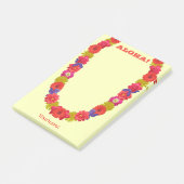 Hawaiian Lei Post-It Notes Klebezettel (angewinkelt)