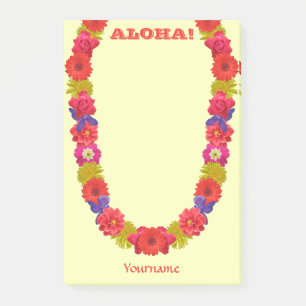 Hawaiian Lei Post-It Notes Klebezettel