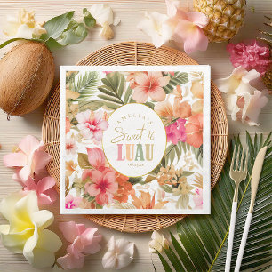Hawaiian Luau 16 . Geburtstag Floral Pattern ID109 Serviette