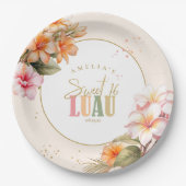 Hawaiian Luau 16 . Geburtstag ID1092 Pappteller (Vorderseite)