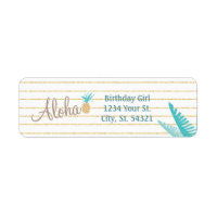 Hawaiian Luau Address Labels