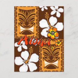Hawaiian Luau Ankündigungspostkarte