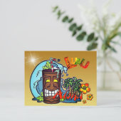 Hawaiian Luau Ankündigungspostkarte (Stehend Vorderseite)