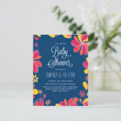 Hawaiian Luau Baby Dusche Tropical Thema Einladung (Stehend Vorderseite)