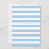 Hawaiian Luau Baby Shooter by Mail| Blau Einladung (Rückseite)