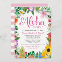 Hawaiian Luau Baby Shooter by Mail| Rosa