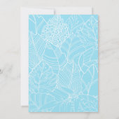 Hawaiian Luau Birthday Einladung (Rückseite)