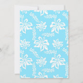 Hawaiian Luau Birthday Einladung (Rückseite)