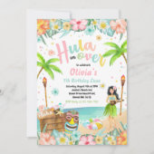 Hawaiian Luau Birthday Party Tropical Birthday Einladung (Vorderseite)