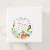 Hawaiian Luau Birthday Tropical Pool Party Pastel Geschenkanhänger (Beispiel)