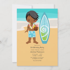 Hawaiian Luau Boy Birthday Party Einladung