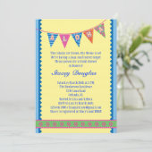 Hawaiian Luau Bridal Dusche Einladung (Stehend Vorderseite)