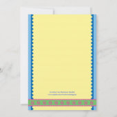 Hawaiian Luau Bridal Dusche Einladung (Rückseite)