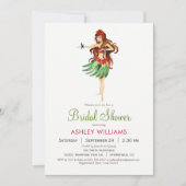 Hawaiian Luau Bridal Dusche Einladung (Vorderseite)